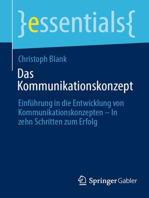 cover image of Das Kommunikationskonzept
